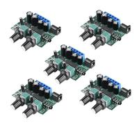 Xnuiasqe 5 Amplificadores de Subwoofer 2.1, Placa de Audio de 6 W X 2 + 25 W, Miniamplificador de Bajos HiFi YD1517P para Subwoofer de 4-6 Pulgadas y 40 W (DIY)