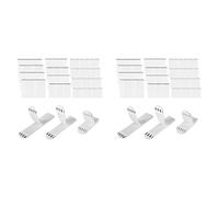 Xnuiasqe 72 pares (144 piezas) de tiras para colgar cuadros, 3 tamaños, adhesivo resistente y fácil de colgar para y arte de pared