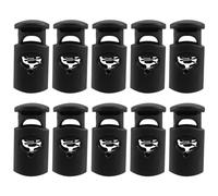 Xnuiasqe Agujero de 8 mm de diámetro, de cordón, gancho a presión, negro, 10 unidades