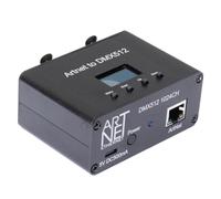 Xnuiasqe ArtNet 512 - Interfaz controlador de iluminación Ethernet, 2 universos negros, 1 pieza