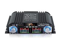 Xnuiasqe BT-998 HiFi Amplificador de Audio Digital Pantalla LCD ClassD Amplificador de Potencia Radio Bluetooth Coche Altavoz para el Hogar FM USB SD