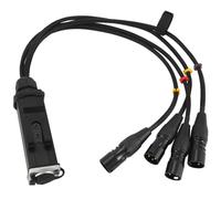 Xnuiasqe Cable Blindado RJ45 CAT5 A Conectores Macho XLR de 4 Canales y 3 Pines Cable Receptor Multired para Estudio de Escenario