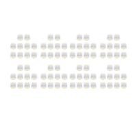 Xnuiasqe Caja de plástico para dientes de prótesis dentales con película, caja de almacenamiento de prótesis dentales de alta calidad, caja de dientes de membrana de implante dental, 80 unidades