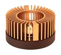 Xnuiasqe Calentador de Tetera de Aleación de Aluminio y Madera, Ideal para Calentar Té, Café, Leche y Comida en Interiores y Exteriores. Tamaño Pequeño.
