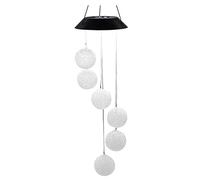 Xnuiasqe CarillóN de Viento Colgante con EnergíA Solar para Exteriores, Campanillas de Viento, DecoracióN úNica para JardíN y Patio al Aire Libre, los Mejores Regalos para Mamá