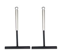 Xnuiasqe Distribuidor de Crepes de 2 Uds., Esparcidor de EspáTula de Crepes de Acero Inoxidable de Silicona para Crepes, Panqueques, Hornear, Cocinar, Cocina
