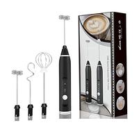 Xnuiasqe Espumadores de Leche EléCtricos Batidora InaláMbrica de Mano USB Mini Cafetera Batidora Batidora Capuchino Crema Huevo Licuadora de Comida A