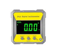 Xnuiasqe InclinóMetro Digital IP54 de 4X90 Grados Transportador de áNgulo RetroiluminacióN Transportador Medidor de Pendiente, GonióMetro ElectróNico MagnéTico