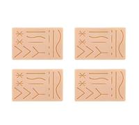 Xnuiasqe Kit de entrenamiento de sutura para la piel, kit de entrenamiento de sutura, almohadilla de sutura, accesorios para práctica y entrenamiento