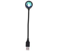 Xnuiasqe LED USB LáMpara de Puesta de Sol Proyector de Luz DecoracióN de Fiesta de CumpleañOs Luz de Estado de áNimo PortáTil para Dormitorio Living, Sunset Red
