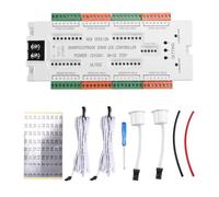 Xnuiasqe Luz para Escalera con Sensor de Movimiento LED de 32 Canales, Controlador para Prevenir Cortocircuitos, 12 V/24 V CC.
