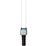 Xnuiasqe Medidor de Humedad de Heno con Sonda Doble. Medidor de Humedad de Forraje con Compensación Automática de Temperatura para Alfalfa y Pacas.