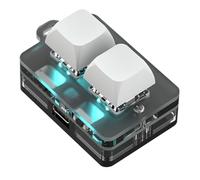 Xnuiasqe Mini teclado Bluetooth de 2 copias Pegar Hot Swap Juegos Una Llave Contraseña Accesorios para Llaves Mecánicas para Casa y Viaje B