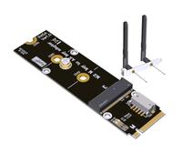 Xnuiasqe Para Tarjeta Adaptador AX210 M.2 NVMe 2280 2260 WiFi/Bluetooth A/e Key NIC Tarjeta de Red Adaptador de 2230 M-Key A A/e Key