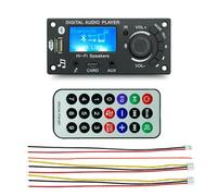 Xnuiasqe Placa Decodificadora de Mp3, FuncióN de MicróFono, Placa Amplificadora, Accesorios de Decodificador de Audio para Coche, MóDulo de Placa Amplificadora