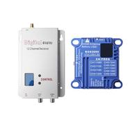 Xnuiasqe Receptor VTX+1.2G de 12 Canales, 1.2 GHz, 1.3 GHz, 3 W, 3000 MW, 9 Canales, FPV, Transmisor de Audio y Video PAL/NTSC para Dron RC FPV de Alcance.