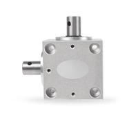 Xnuiasqe Reductor A 1:1, Engranaje de dirección de ángulo recto, transmisión de 90°, salida única, eje de 15 mm, módulo 1.5, acero 20.