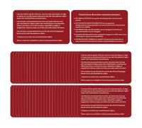 Xnuiasqe Tarjeta Roja de Inmigración "Conoce Tus Derechos" - Recordatorio de Derechos Constitucionales para Encuentros Migratorios (Inglés y Español) (50 Unidades)