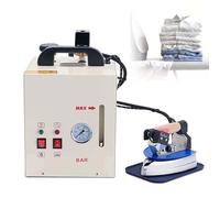 XNXYSMKJ Generador de Vapor Comercial para Ropa con Plancha de Mano y manómetro, Capacidad de 4 litros para Uso Profesional en fábricas de Ropa, Uso Multifuncional.