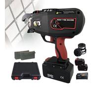XNXYSMKJ Máquina atadora de Barras de Refuerzo eléctrica, empaquetadora automática de Barras de Acero de Mano con batería Doble para una construcción eficiente