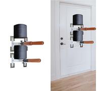 XNXYSMKJ Muñeco de Madera Wing Chun, Equipo de Entrenamiento de Artes Marciales Montado en Pared con Resorte para Kickboxing, Almohadillas de Brazos Golpeadores Portátiles y Reemplazables