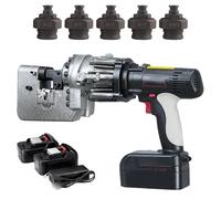 XNXYSMKJ Perforadora hidráulica eléctrica inalámbrica para Metal, Herramienta portátil y Potente para Acero y Cobre, con Capacidad para perforar hasta 6 mm de Espesor.