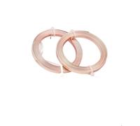 XNXYZABCE Alambres de aluminio para manualidades, 5 rollos de tiras alambre plano for fabricación joyería DIY Floral, PeachPuff dorado plateado 3x1mm 5x1mm 2m/rollo(5x1mm Peachpuff)