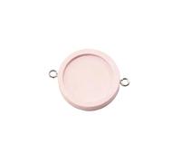 XNXYZABCE Bases para Colgantes para la creación de Joyas, Bandejas Colgantes de cabujón Madera con Anillo conexión Doble, Multicolor, 12-30mm, 40 Uds(Pink,12mm)
