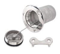 XNXYZABCE Bocchettone di Riempimento per Ponte Barca in Acci Hardware de llenado Cubierta Combustible for Barcos Acero Inoxidable 316 2 Pulgadas for Yates, lanchas rápidas, vehículos recreativos