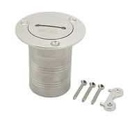 XNXYZABCE Bocchettone di Riempimento per Ponte Barca in Acci Relleno de Cubierta Acero Inoxidable 316, 50mm, for Combustible, diésel, Agua, Barcos, Yates, caravanas, remolques(Fuel)