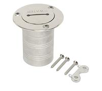 XNXYZABCE Bocchettone di Riempimento per Ponte Barca in Acci Relleno de Cubierta Acero Inoxidable 316, 50mm, for Combustible, diésel, Agua, Barcos, Yates, caravanas, remolques(Water)