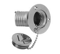 XNXYZABCE Bocchettone di Riempimento per Ponte Barca in Acci Relleno de Cubierta Combustible for Barco en ángulo con Tapa sin Llave for yate, Caravana, Pesca, 1,5-2 Pulgadas(1.5 Inch G1-1/2)
