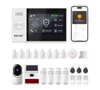 XNY 4.3'' Pantalla Táctil Alarmas para Casa con Cámara,WiFi/gsm Alarma Casa Inalámbrica, Sistema de Alarma con Sirena Externo, Detector de Movimiento, Sensores de Puertas/Ventanas, Mando a Distancia