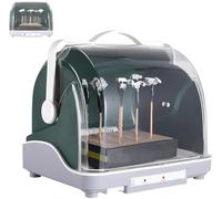 XNZJHPP Cabina de pulverización portátil para aerógrafo - Sala de Secado eléctrica de 120 W con Cubierta Antipolvo y Modo de Aire frío para Manualidades, proyectos de Bricolaje