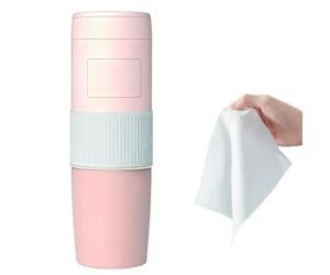 XNZJHPP Calentador de Toallas portátil de 15 W con Control automático de Temperatura para el hogar, SPA y salón de Belleza: Ideal para Toallas faciales Desechables, Calentamiento rápido (Pink)