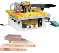 XNZJHPP Encoladora de Cantos automática para carpintería, PVC y ABS, encolado a Doble Cara, Control Inteligente de Temperatura, Corte de precisión para Paneles curvos y Rectos. (220v)