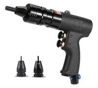 XNZJHPP Kit de Remachadora neumática de Alta Resistencia con Cabezal autoblocante y Control de Velocidad para remachado Ciego y Tuercas Planas: Herramienta neumática hidráulica Industrial (M3+M4)