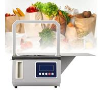 XNZJHPP Máquina flejadora de inducción con Cinta OPP termofusible, flejadora de Verduras, máquina de encuadernación rápida, para supermercados