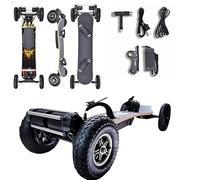XNZJHPP Monopatín eléctrico Todoterreno con Control Remoto, Motor Dual de 1650W, Velocidad máxima de 32/30 mph y Alcance de 28/12 Millas, Longboard eléctrico para Adultos