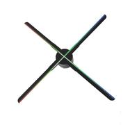 XNZJHPP Proyector de Ventilador con Holograma 3D HD, WiFi, LED, Flotador, Reproductor de señal, Tienda, Publicidad, luz de exhibición para Fiesta (52CM)