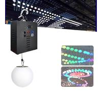 XNZJHPP Sistemas de elevación de luz LED de Escenario 3D de 100 W, luz cinética Colorida con Efecto de Onda Arriba y Abajo, luz de Bola de elevación de Control, para Escenario,diámetro de Bola 20 CM