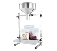 XNZJHPP Tolva Comercial de Acero Inoxidable de Gran diámetro, Embudo de alimentación Manual con Soporte y Plataforma elevadora, máquina dosificadora y llenadora para envasar Polvo, Pasta (8cm)