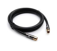 XO Antenna Cable - Black - Male plug to Female socket TV Aerial RG6 Coaxial Cable - 1m