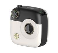 XO Banco de energía magnético para cámara retro, 10.000 mAh, compatible con MagSafe, pantalla LED, PR223, portátil, entrada tipo C de 20 W, tamaño de la palma (blanco y negro)