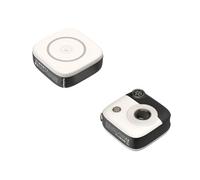 XO Banco de energía magnético para cámara retro, 10.000 mAh, compatible con MagSafe, pantalla LED, PR223, portátil, entrada tipo C de 20 W, tamaño de la palma (blanco y negro)