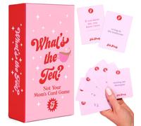 xo, Fetti ¿Qué es el té? Juego de cartas | Actividad de despedida de soltera, lindo evento de cumpleaños, diversión nocturna de niña adulta, decoración de grupo de Bach, suministros divertidos para