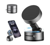 XO Simple is Beauty Soporte magnético de succión al vacío mejorado 2025, con ventosa fuerte retráctil, soporte magnético manos libres para teléfono celular, soporte plegable para coche, espejo,