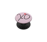 XO XO Kiss Corazón Rojo Lindo Kawaii Valentine Love Design PopSockets PopGrip Adhesivo