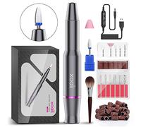 Xoali Torno para Uñas, 25000RPM Torno para Uñas Profesional 12 en 1, Lima Eléctricas Uñas USB con Brocas de Cerámica, Velocidad Ajustable, Manicura y Pedicura Eléctrico Profesional para Salón DIY