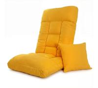 XOBRJQZ Silla de Suelo con Almohada, Sillón Gaming Plegable Ajustable 42 Niveles, Acolchado Grueso, Sofá Vago para Leer, Meditación, Ver TV